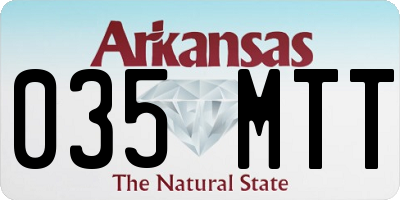 AR license plate 035MTT