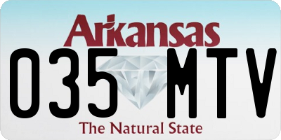 AR license plate 035MTV