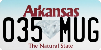 AR license plate 035MUG