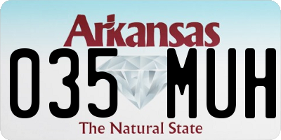 AR license plate 035MUH