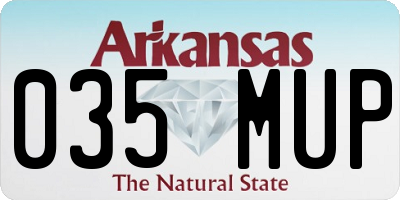 AR license plate 035MUP