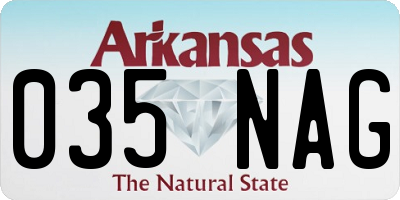 AR license plate 035NAG