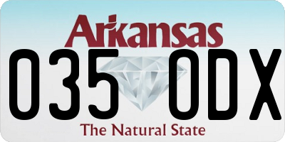 AR license plate 035ODX