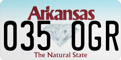 AR license plate 035OGR