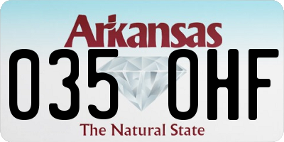 AR license plate 035OHF