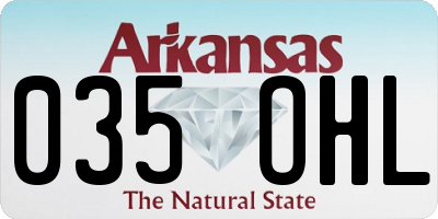 AR license plate 035OHL