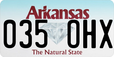 AR license plate 035OHX