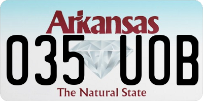 AR license plate 035UOB