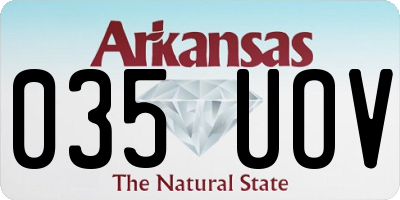 AR license plate 035UOV