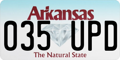 AR license plate 035UPD