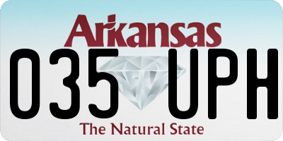 AR license plate 035UPH