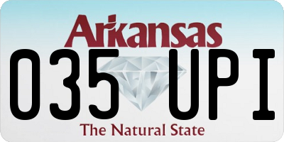 AR license plate 035UPI