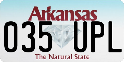 AR license plate 035UPL