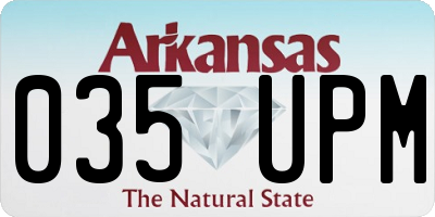 AR license plate 035UPM