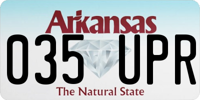 AR license plate 035UPR