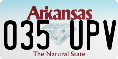 AR license plate 035UPV