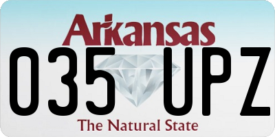 AR license plate 035UPZ