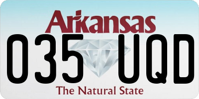 AR license plate 035UQD