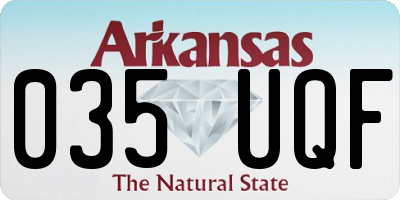 AR license plate 035UQF