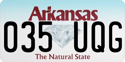 AR license plate 035UQG