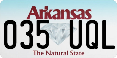 AR license plate 035UQL