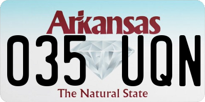 AR license plate 035UQN