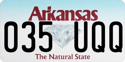AR license plate 035UQQ