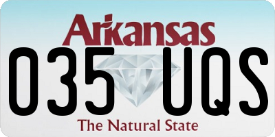AR license plate 035UQS