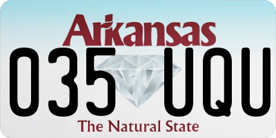 AR license plate 035UQU