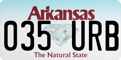 AR license plate 035URB