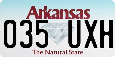 AR license plate 035UXH