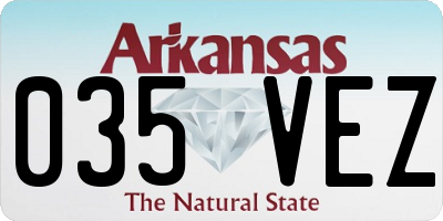 AR license plate 035VEZ