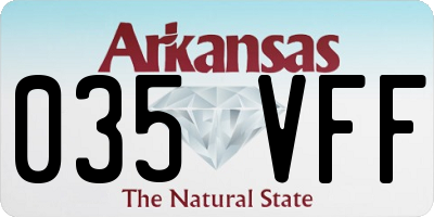 AR license plate 035VFF