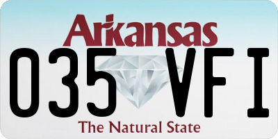 AR license plate 035VFI