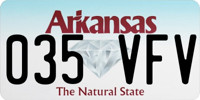 AR license plate 035VFV