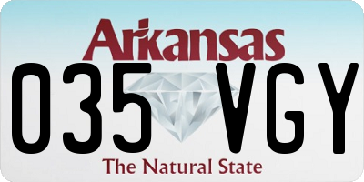 AR license plate 035VGY