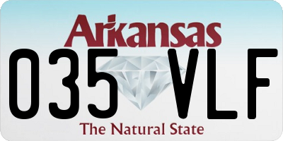 AR license plate 035VLF