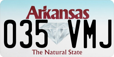 AR license plate 035VMJ