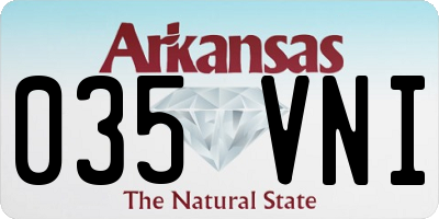AR license plate 035VNI
