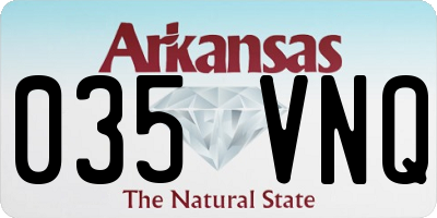 AR license plate 035VNQ