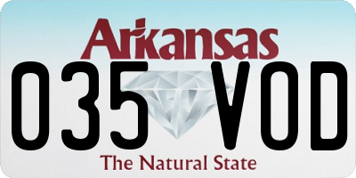 AR license plate 035VOD