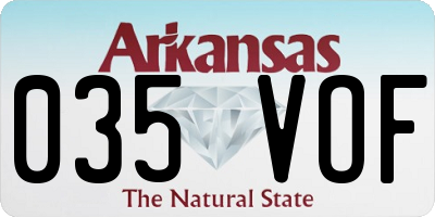 AR license plate 035VOF