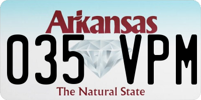 AR license plate 035VPM