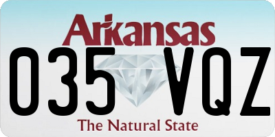 AR license plate 035VQZ