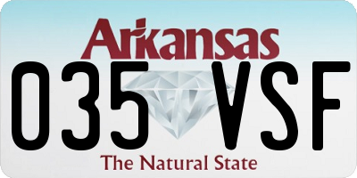 AR license plate 035VSF