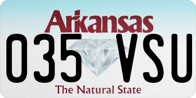 AR license plate 035VSU