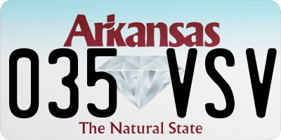 AR license plate 035VSV