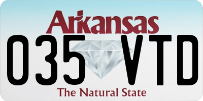 AR license plate 035VTD