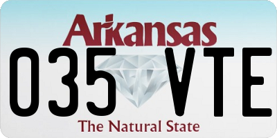 AR license plate 035VTE