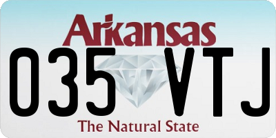 AR license plate 035VTJ